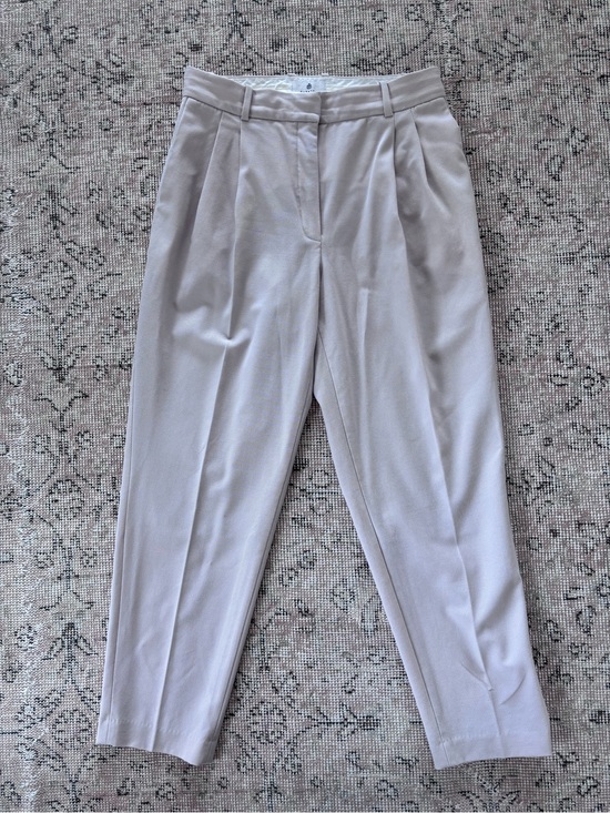 Babaton Pants - Babaton Aritzia Vogue pants pleated beige cream 8